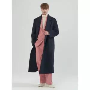 매장정품 COMSPACE1980 프리미어 울 더블 롱코트_네이비