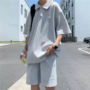 데일리 시원한 카라 반팔 반바지 세트