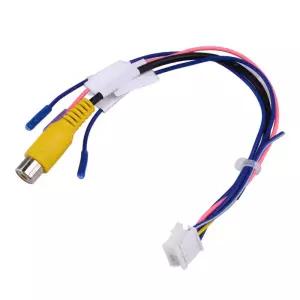 후방카메라배선 10핀 차량용 RCA 후면 보기 백업 카메라 케이블 어댑터 배선 커넥터