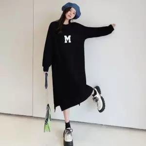 여성 캐주얼 원피스 M로고 긴팔 예쁜 롱원피스