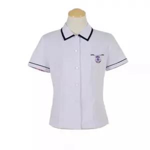 교복몰 배색라인 반팔 블라우스 (호매실고) 교복셔츠