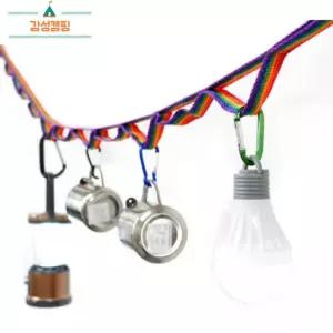 캠핑악세사리 캠핑용 데이지체인 체인 레인보우 무지개체인 감성캠핑 캠핑소품 캠핑아이템 차박 텐트체인