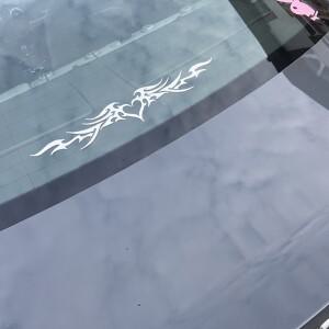화재 심장 날개 자동차 장식 스티커 WindowsShield 다이 컷 튜닝 범퍼 데칼 비닐 악세사리