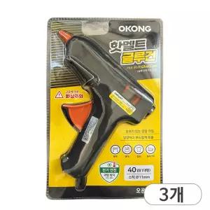 오공 핫멜트 글루건 대형 11mm x 3개