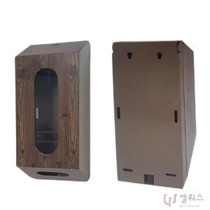 우드무늬 벽걸이 냅킨통 업소 식당 휴지 티슈 케이스
