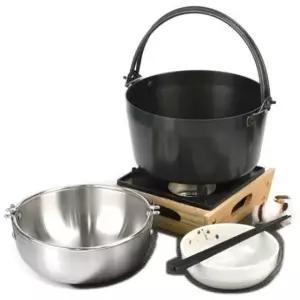 샤브샤브 경질 포차 전골 스텐 삼중 양수냄비 1호 (WFK9QVM)