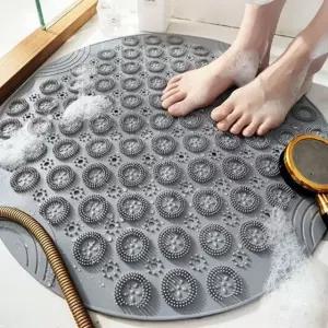 수영장논슬립매트 밀착 원형 강력흡착판 시고방지 욕실깔판 55X55cm (WFK9YT9)