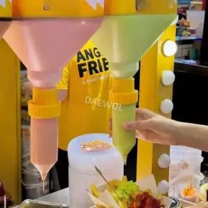 업소용 소스통 드레싱 나초 시럽 소분 대용량 거꾸로 소스병