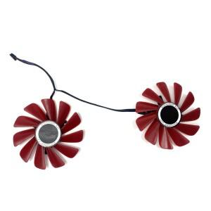 XFX RX 560XT 호환  냉각 팬 8G 검정색 울프 에디션 그래픽 카드 교체 호환   85MM 4PIN FDC10U12S9-C 0.45