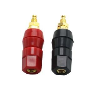 1/5/10PCS 터미널 레드 블랙 앰프 바인딩 포스트 바나나 스피커 플러그 잭 어댑터 소켓 전원 정션 커넥터