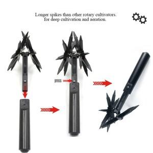 정원 경작기 로터리 경운기 도구 원예 잡초 파기 잔디 회전 휴대호환  풀기