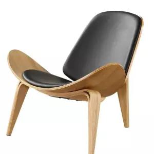 가죽 라운지 독서 윙체어 1인 엔틱소파 라운지체어