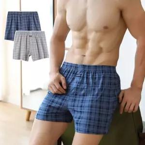 남자 체크 패턴 면 소재 트렁크 팬티 U 순면 인견 빅사이즈 메쉬 무봉제 냉감 기본