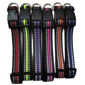 1반사 개 목걸이 고양이 나일론  애완 동물 목 커버 여러 색상으로 제공