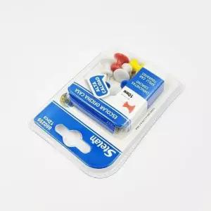 사무용집게 스텔란(STELAN) 메모꽂이 컬러 압정(12PCS) (WFK9ZPN)