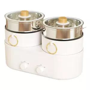 2구 분리형 전기냄비 전골 나눔 칸분할 멀티쿠커 냄비