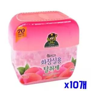 담배냄새제거제 bns 복숭아향 화장실용 탈취제 300g x10개