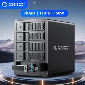 ORICO 멀티 베이 SATA 도킹 스테이션 7 RAID DAS 3.5인치 HDD 인클로저 USB 3.0 하드 드라이브 케이스 외장