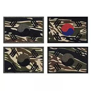 타이거 스트라이프 태극기 패치 와펜