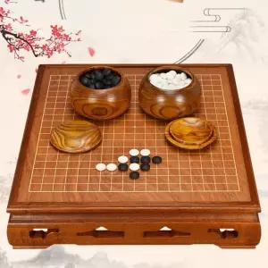 가정용 원목 바둑판 테이블 장기 체스 바둑알 보드게임 대국 바둑 육형제