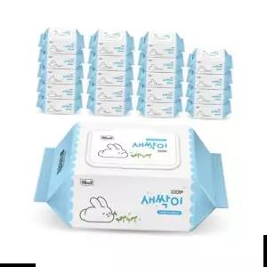 잘풀리는집물티슈 미래생활 잘풀리는집 새싹이 물티슈 캡형 100매 20팩