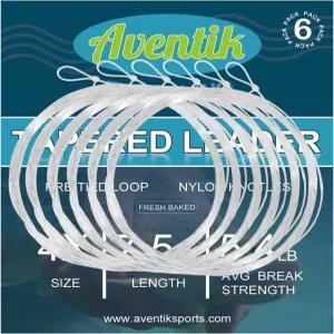 사전 타이드 루프 투명 나일론 /플루오로카본 강력한 매듭 강도 낮은 메모리 7.5피트 /9피트 /12피트 0x