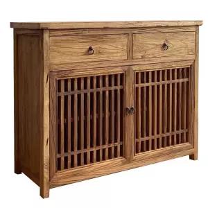 엔틱 장식장 고재 그릇장 원목 수납장 빈티지 캐비닛