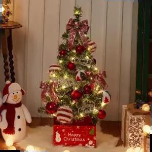 성탄트리 크리스마스 롤리팝 미니 트리 풀세트 (전구포함) 90cm