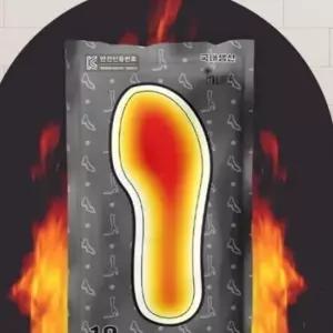 슈즈핫팩 신발형 깔창형 핫팩 90g 10팩 국내산 남자
