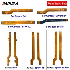 테크노 카몬 16 프리미어 18P X6827 스파크 KG7 10 Pro LCD 디스플레이 커넥터 플렉스 케이블 부품용 메인