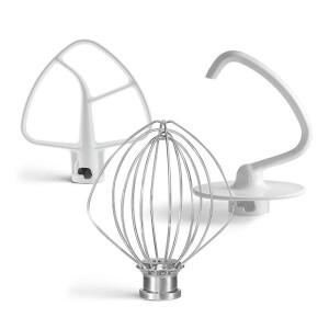 스탠드 믹서 부착 세트 K45WW 와이어 채찍 K45DH 반죽 후크 K45B 코팅 플랩 믹싱 패들 3 교체