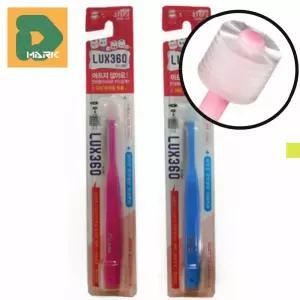 어린이 유아칫솔 럭스360 교육 구강 부드러운모 보호 양치 잇몸 2단계 회전 아기 치아 미세모 칫솔질 360도