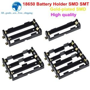 TZT DIY 1x2x3x4x18650 시리즈 배터리 홀더 상자 보관 케이스 컨테이너 보조베터리 청동 핀 드롭 선박