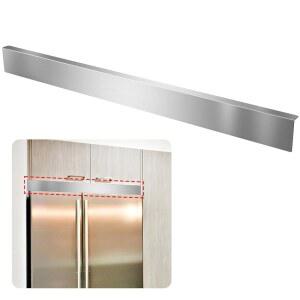 산베지 304 스테인리스 스틸 유니버설 갭 필러, 주방 캐비닛, 벽 및 오븐, 전자레인지, 냉장고, 레인지, 후드, 쿡탑(브러시드 니켈)용 36인치 x 3인치 1인치 커버