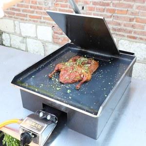 철판오리용 스테이크 그릴 소형 볶음밥 고기철판 압력판 생선구이 경량 3KW 야외 구이