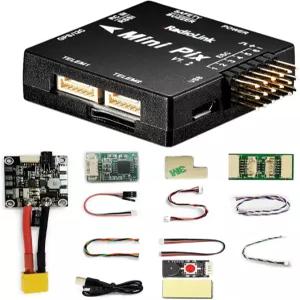 HTLNUZD 라디오링크 미니 PIX 비행 컨트롤러 V1.2와 M8N TS100 GPS 나침반 모듈 FPV 레이싱 헬리콥터 드론