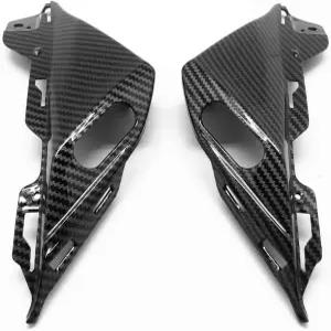 야마하 T MAX 530 17-18 모터사이클 전면 사이드 미러 어댑터 페어링 탄소 섬유 액세서리 파워스포츠 바디