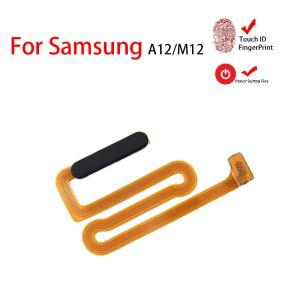 삼성 호환 A12 M12S 지문 센서 홈 리턴 키 메뉴 버튼(측면 전원 켜기 끄기 플렉스 포함)