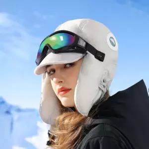 GOLOV.EJOY 겨울모자 귀달이 레인보우 귀마개일체형 귀달이캡모자