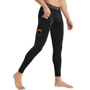 록스드메 남성 보온 압축 팬츠 플리스 안감 타이츠 운동용 온열 레깅스 추운 날씨 바젤레이어 겨울 장비 포켓