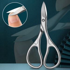 전문 매니큐어 도구 곡선 블레이드 네일 커터 가위 눈썹 페디큐어 손가락 깎기 손톱