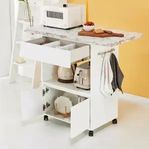 가이온 아슬리 이동식 주방수납장 오픈형 홈바 900