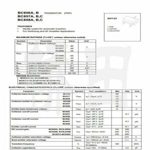 호환 SOT-23 SMD 칩 트랜지스터  BC856B 3B  PNP 0.1A 65V  100 개