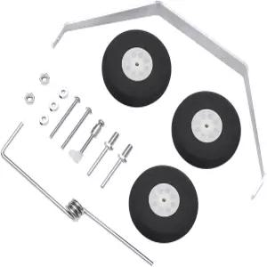 Hobbypark 1 세트 알루미늄 메인 랜딩 기어 휠 키트 RC 비행기 세스나 182 부품 교체 40 사이즈 ARF PNP