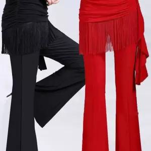 라인댄스복 팬츠 치마 무용 치랭스 밸리 바지 태슬 라틴