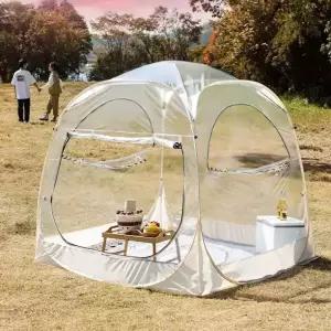 투명 텐트 쉘터 대형 북극랑 감성 캠핑 비닐