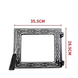 장작 난로문 아궁이 벽난로 펜스 내열 주철 아궁이문