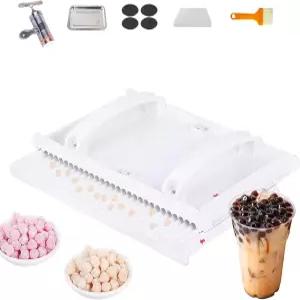 Acivirdde 펄 성형기 스트립 압출기 및 트레이 수동 알약 롤링기 가정용 주방 버블티 가게에 적합 (8mm)