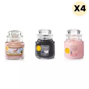 양키캔들 스몰자 향초 연말선물 이사 선물 3종 X4SET