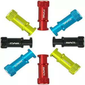 FOMTOR 자전거 튜브리스 프레스타 밸브 캡 2 in 1 키트 7075 T-73 알루미늄 합금 블랙 레드(4pcs 8pcs)